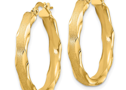 14k Yellow Gold Earrings Style TF866 - Classique Jewelry Inc.