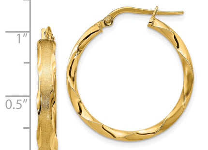 14k Yellow Gold Earrings Style TF866 - Classique Jewelry Inc.