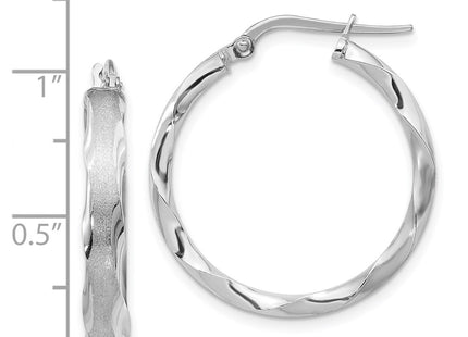 14k White Gold Earrings Style TF867 - Classique Jewelry Inc.