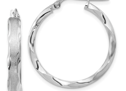 14k White Gold Earrings Style TF867 - Classique Jewelry Inc.