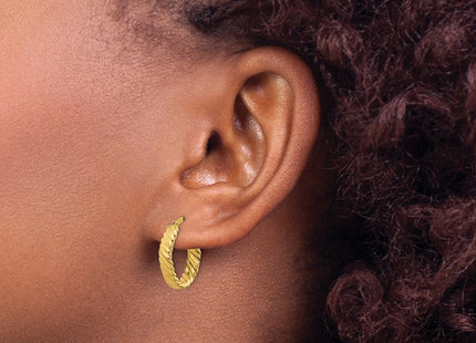 14k Yellow Gold Earrings Style TF868 - Classique Jewelry Inc.