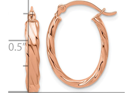 14k Rose Gold Earrings Style TF868R - Classique Jewelry Inc.
