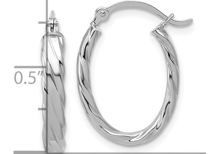 14k White Gold Earrings Style TF869 - Classique Jewelry Inc.