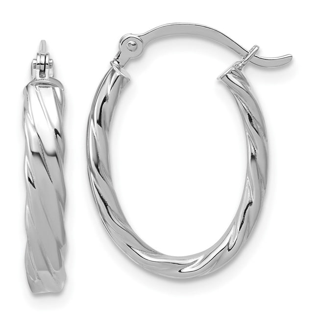 14k White Gold Earrings Style TF869 - Classique Jewelry Inc.