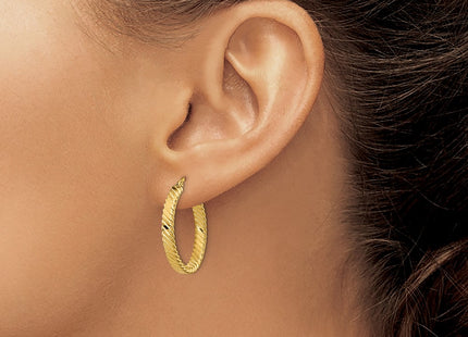 14k Yellow Gold Earrings Style TF905 - Classique Jewelry Inc.