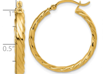 14k Yellow Gold Earrings Style TF905 - Classique Jewelry Inc.