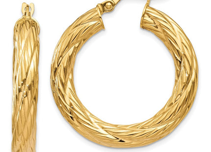 14k Yellow Gold Earrings Style TF926 - Classique Jewelry Inc.