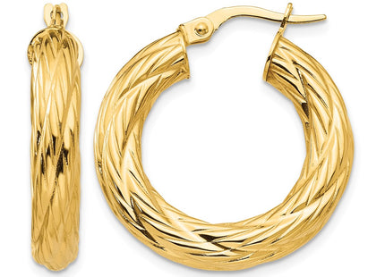 14K gold hoop earrings