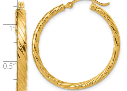 14k Yellow Gold Earrings Style TF988 - Classique Jewelry Inc.