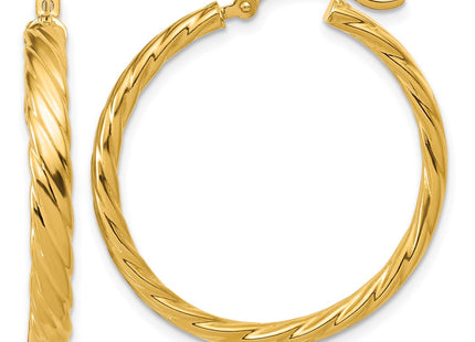 14k Yellow Gold Earrings Style TF988 - Classique Jewelry Inc.