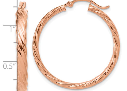 14k Rose Gold Earrings Style TF988R - Classique Jewelry Inc.