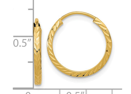 14k Yellow Gold Earrings Style TF993 - Classique Jewelry Inc.