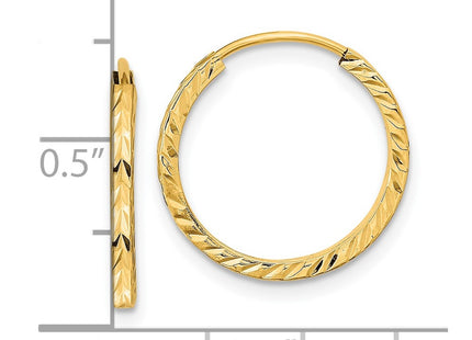14k Yellow Gold Earrings Style TF994 - Classique Jewelry Inc.