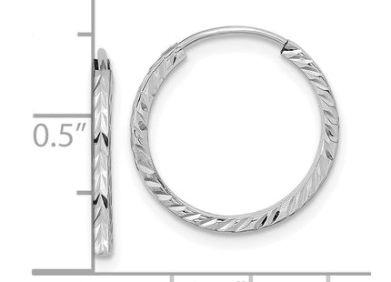 14k White Gold Earrings Style TF994W - Classique Jewelry Inc.