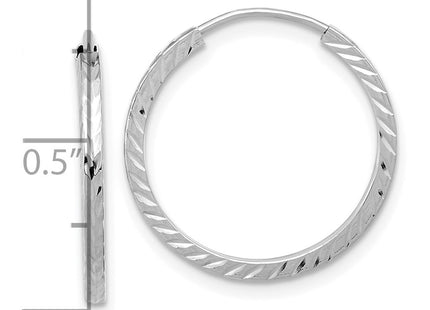 14k White Gold Earrings Style TF995W - Classique Jewelry Inc.