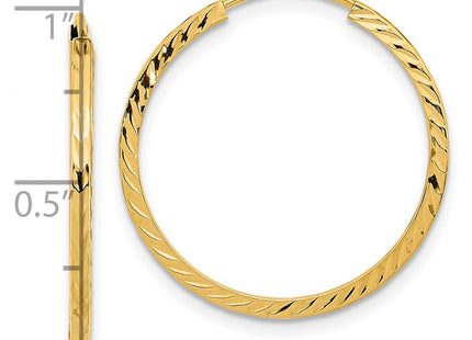 14k Yellow Gold Earrings Style TF996 - Classique Jewelry Inc.