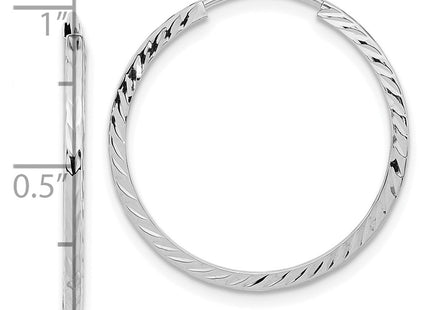 14k White Gold Earrings Style TF996W - Classique Jewelry Inc.