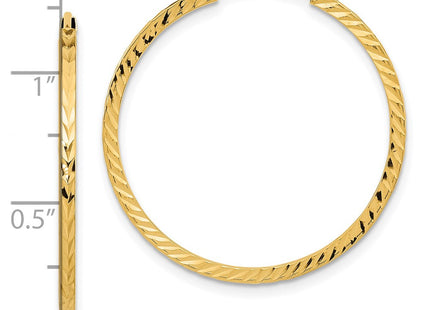 14k Yellow Gold Earrings Style TF997 - Classique Jewelry Inc.