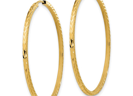 14k Yellow Gold Earrings Style TF999 - Classique Jewelry Inc.