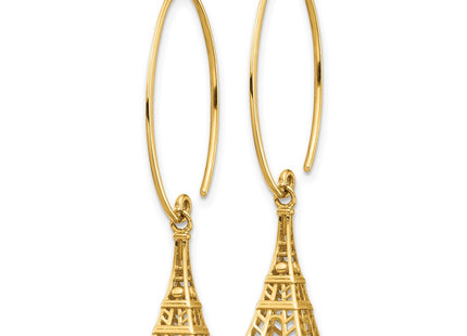 14k Yellow Gold Earrings Style TH1003 - Classique Jewelry Inc.