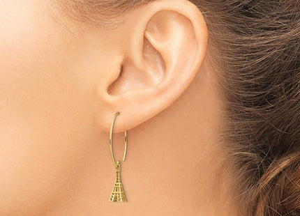 14k Yellow Gold Earrings Style TH1003 - Classique Jewelry Inc.