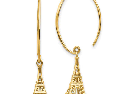 14k Yellow Gold Earrings Style TH1003 - Classique Jewelry Inc.