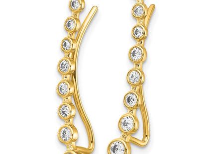 14k Yellow Gold Earrings Style TH1010 - Classique Jewelry Inc.