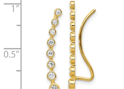 14k Yellow Gold Earrings Style TH1010 - Classique Jewelry Inc.