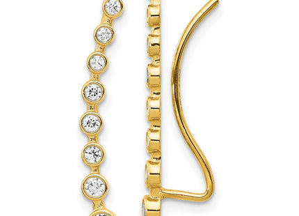 14k Yellow Gold Earrings Style TH1010 - Classique Jewelry Inc.