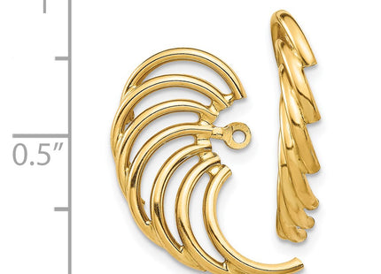 14k Yellow Gold Earrings Style TH221 - Classique Jewelry Inc.