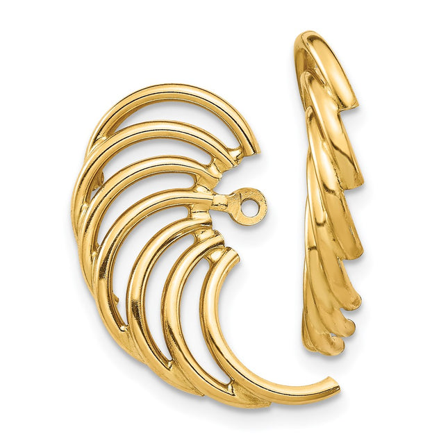 14k Yellow Gold Earrings Style TH221 - Classique Jewelry Inc.