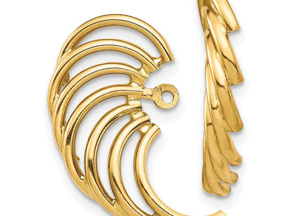 14K gold knot earrings