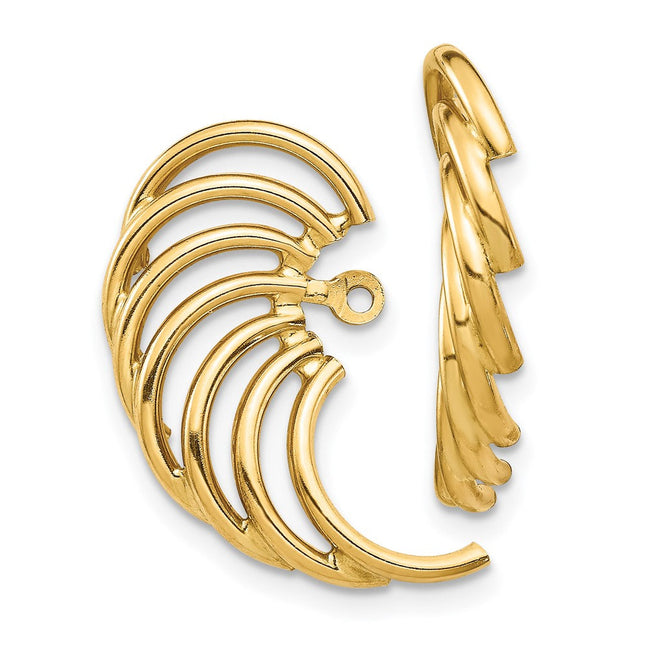 14K gold knot earrings