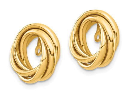 14k Yellow Gold Earrings Style TH225 - Classique Jewelry Inc.