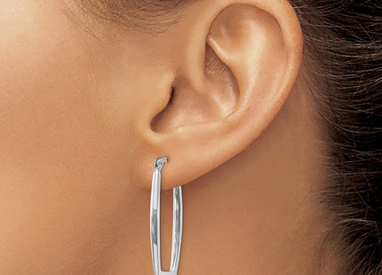 14k White Gold Earrings Style TH291 - Classique Jewelry Inc.