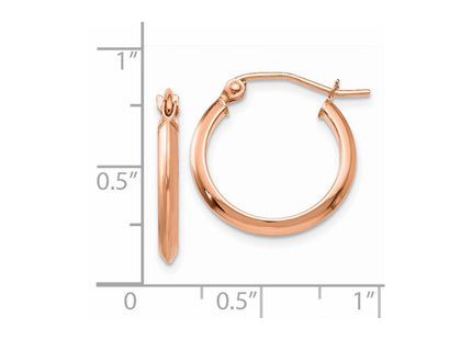 14k Rose Gold Earrings Style TH497 - Classique Jewelry Inc.