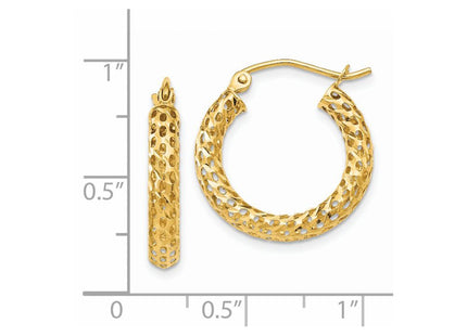 14k Yellow Gold Earrings Style TH515 - Classique Jewelry Inc.