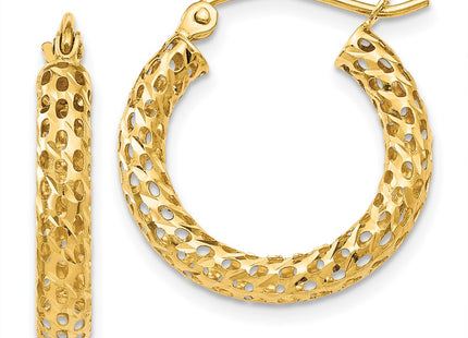 14k Yellow Gold Earrings Style TH515 - Classique Jewelry Inc.