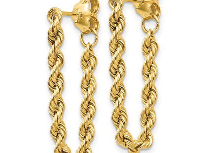 14k Yellow Gold Earrings Style TH553 - Classique Jewelry Inc.