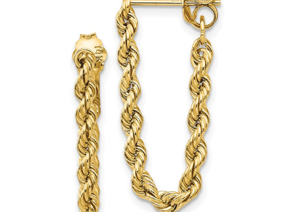 14k Yellow Gold Earrings Style TH553 - Classique Jewelry Inc.