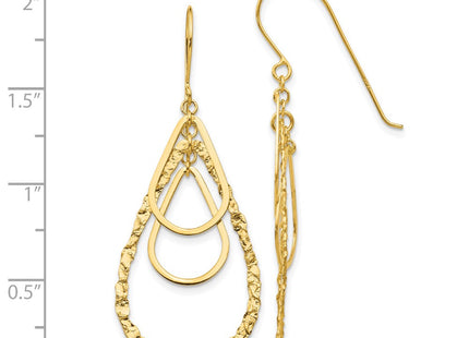 14k Yellow Gold Earrings Style TH565 - Classique Jewelry Inc.