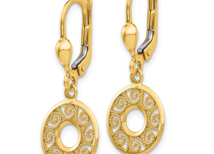 14k Yellow Gold Earrings Style TH567 - Classique Jewelry Inc.