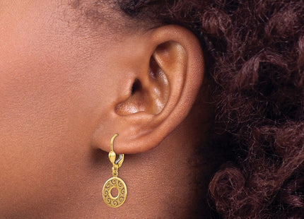 14k Yellow Gold Earrings Style TH567 - Classique Jewelry Inc.