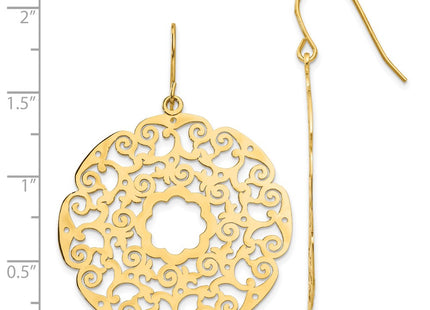 14k Yellow Gold Earrings Style TH589 - Classique Jewelry Inc.