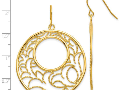 14k Yellow Gold Earrings Style TH609 - Classique Jewelry Inc.