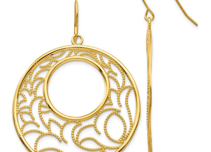 14k Yellow Gold Earrings Style TH609 - Classique Jewelry Inc.