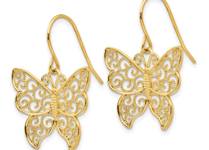 14k Yellow Gold Earrings Style TH621 - Classique Jewelry Inc.