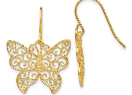 14k Yellow Gold Earrings Style TH621 - Classique Jewelry Inc.
