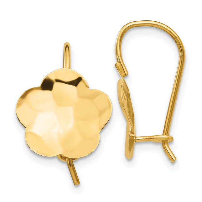14k Yellow Gold Earrings Style TH647 - Classique Jewelry Inc.