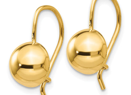 14k Hollow Half Ball Earrings (Style TH656)